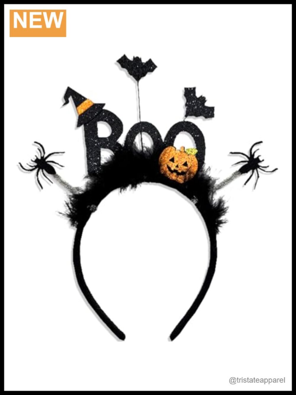 Halloween BOO Pumpkin Headband One Size Fits All Costume Accessory